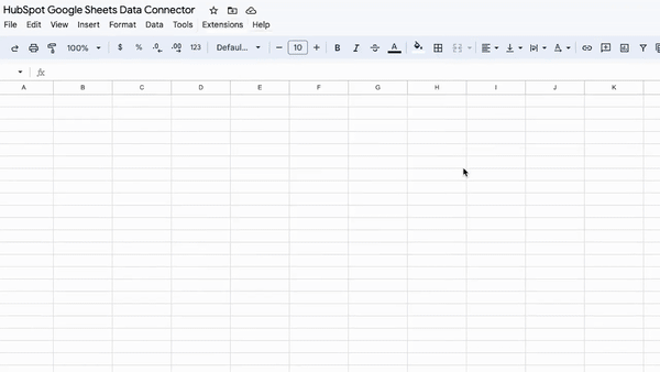 hubspot to sheets or excel